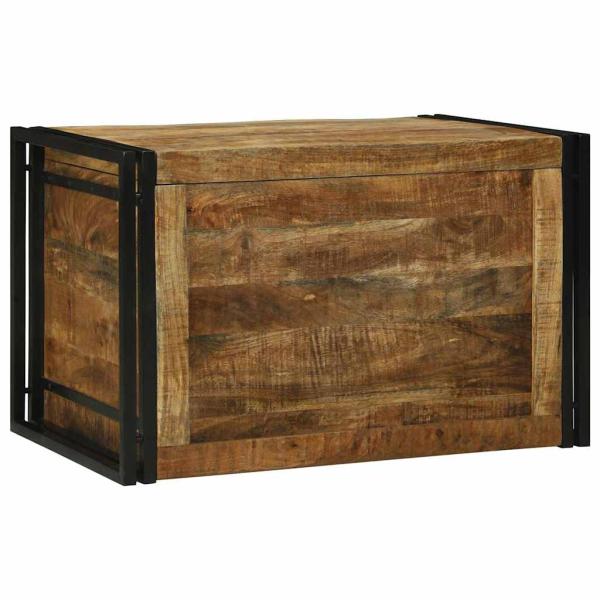 ARDEBO.de - Aufbewahrungsbox Braun und Schwarz 80 x 50 x 50 cm