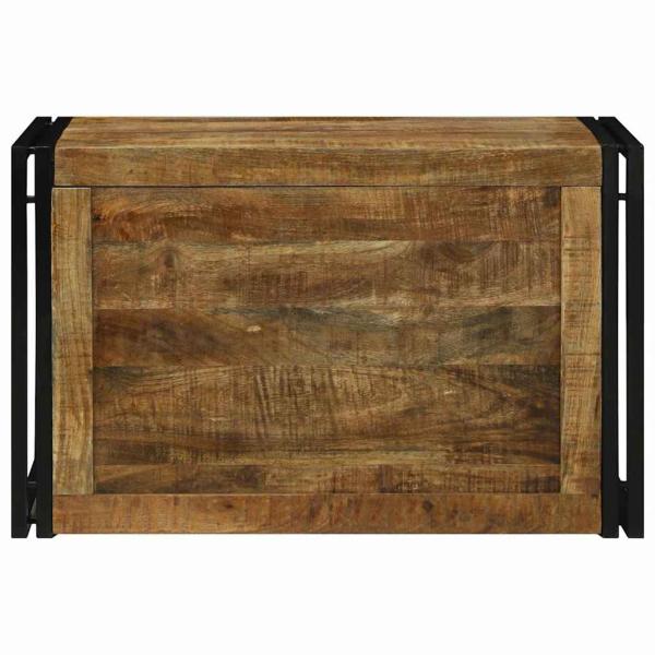 Aufbewahrungsbox Braun und Schwarz 80 x 50 x 50 cm