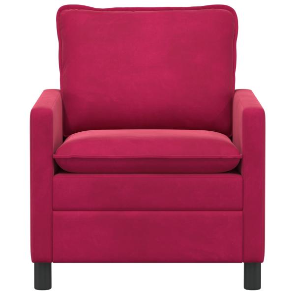 Sofa Weinrot 76 x 81 x 87,5 cm Samt
