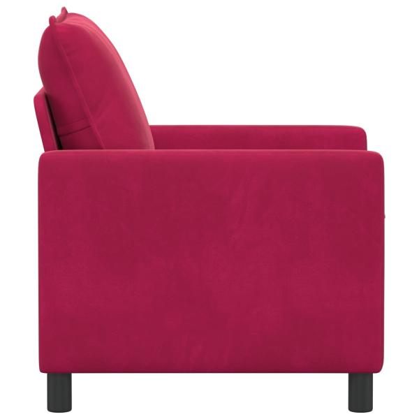 Sofa Weinrot 76 x 81 x 87,5 cm Samt