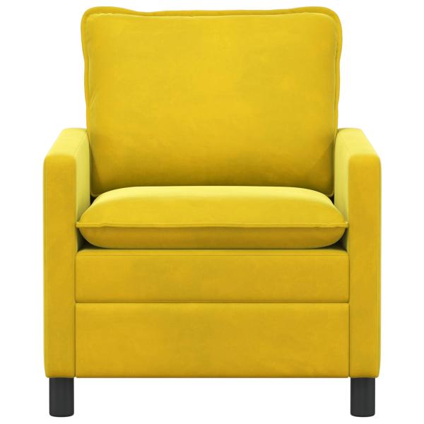 Sofa Gelb 76 x 81 x 87,5 cm Samt