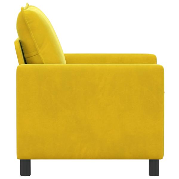 Sofa Gelb 76 x 81 x 87,5 cm Samt