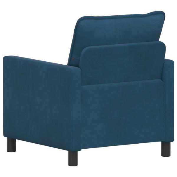 Sofa Blau 76 x 81 x 87,5 cm Samt