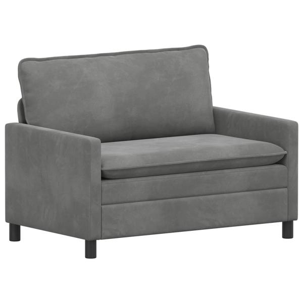 Sofa Dunkelgrau 126 x 81 x 87,5 cm Samt