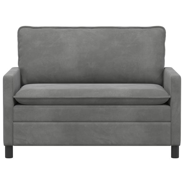 Sofa Dunkelgrau 126 x 81 x 87,5 cm Samt