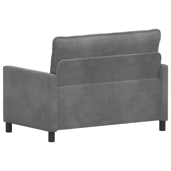 Sofa Dunkelgrau 126 x 81 x 87,5 cm Samt