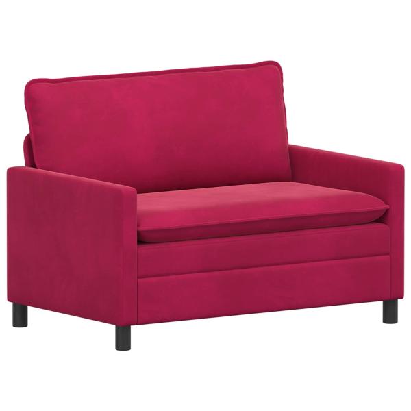Sofa Weinrot 126 x 81 x 87,5 cm Samt