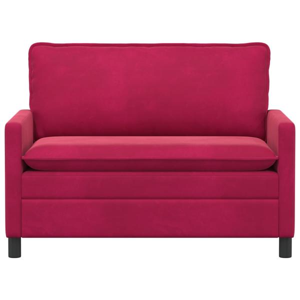 Sofa Weinrot 126 x 81 x 87,5 cm Samt