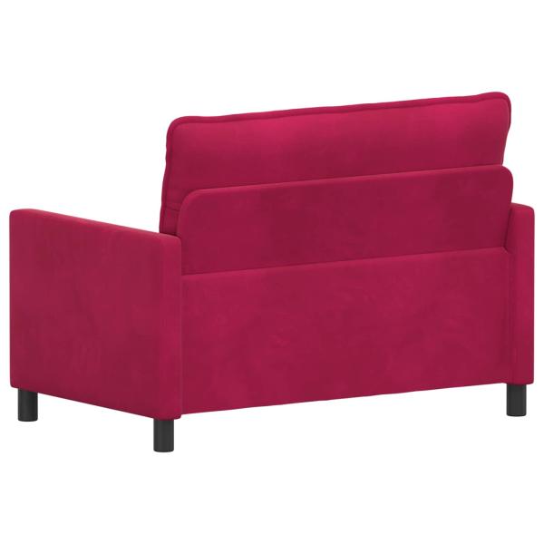 Sofa Weinrot 126 x 81 x 87,5 cm Samt