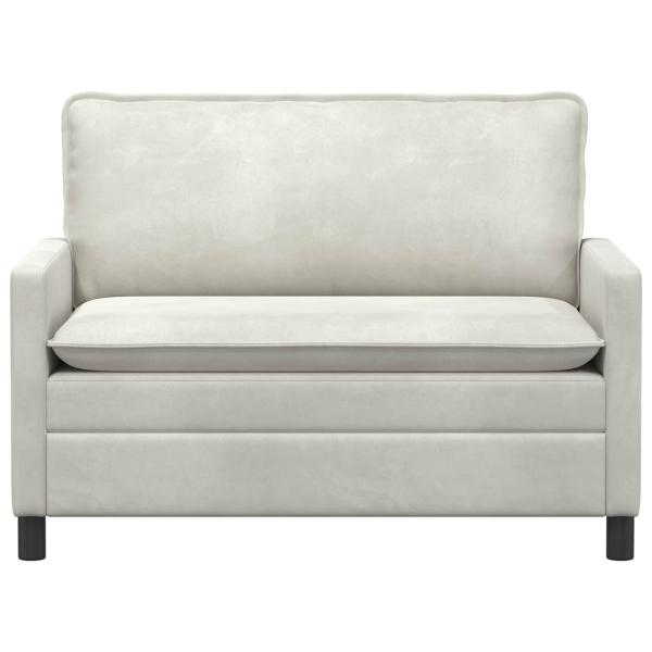 Sofa Creme 126 x 81 x 87,5 cm Samt