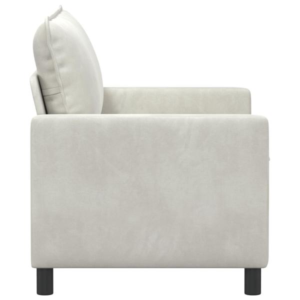 Sofa Creme 126 x 81 x 87,5 cm Samt