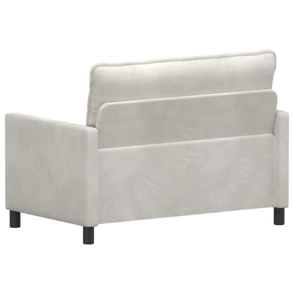Sofa Creme 126 x 81 x 87,5 cm Samt
