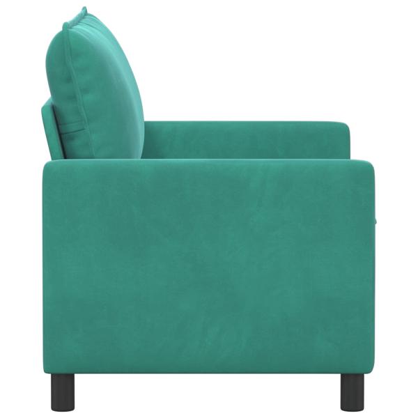 Sofa Türkis 126 x 81 x 87,5 cm Samt