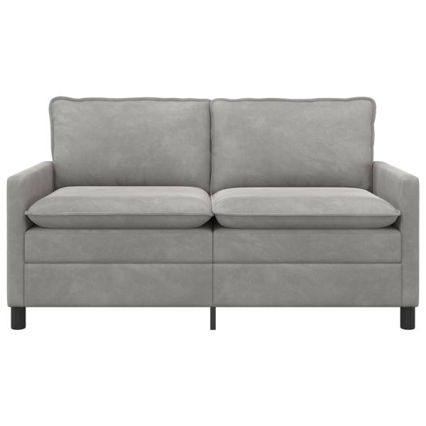 Sofa Hellgrau 156 x 81 x 87,5 cm Samt