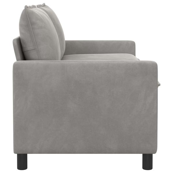 Sofa Hellgrau 156 x 81 x 87,5 cm Samt