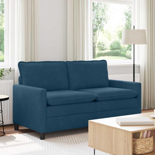 ARDEBO.de - Sofa Blau 156 x 81 x 87,5 cm Samt