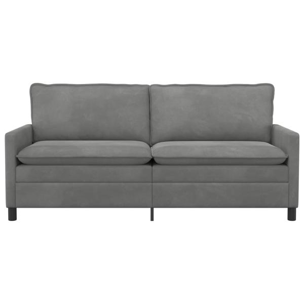 Sofa Dunkelgrau 196 x 81 x 87,5 cm Samt