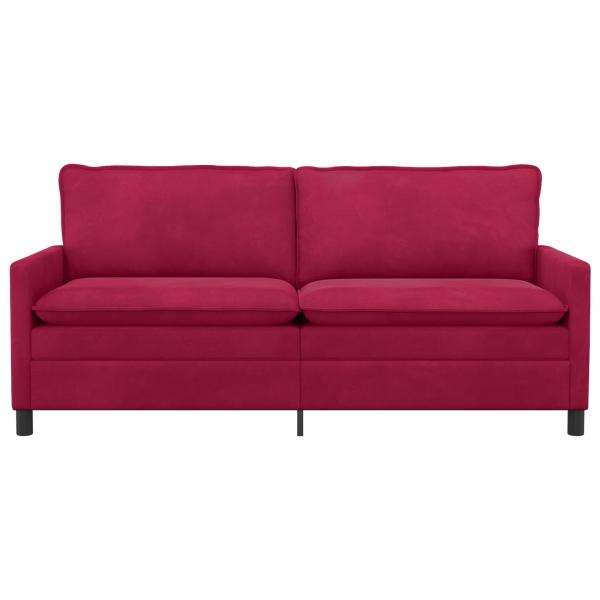 Sofa Weinrot 196 x 81 x 87,5 cm Samt