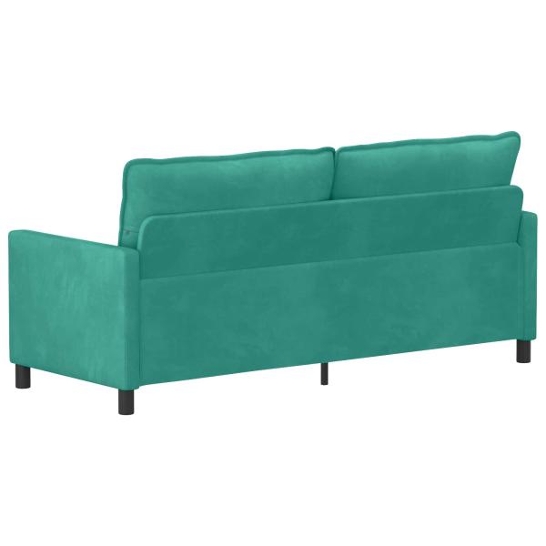 Sofa Türkis 196 x 81 x 87,5 cm Samt