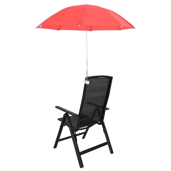 Sonnenschirm mit Klemme Ø 105 x 86 cm 170T Polyester 2 stk.