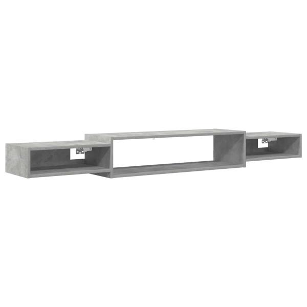Wandmontierter TV-Schrank Wandhalterung Betongrau
