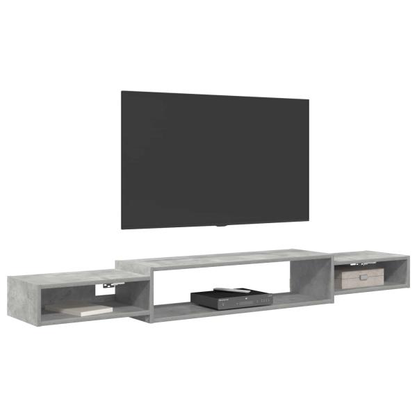 Wandmontierter TV-Schrank Wandhalterung Betongrau