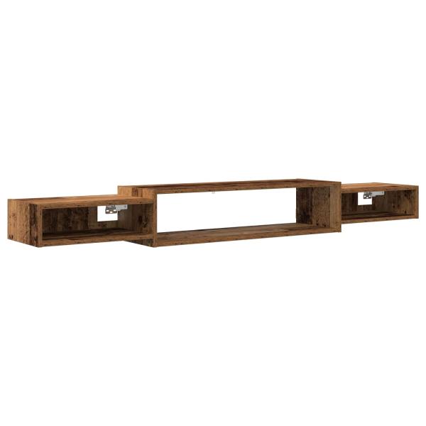 Wandmontierter TV-Schrank Wandhalterung Altholz