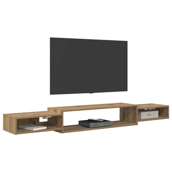 Wandmontierter TV-Schrank Wandhalterung Artisan-Eiche