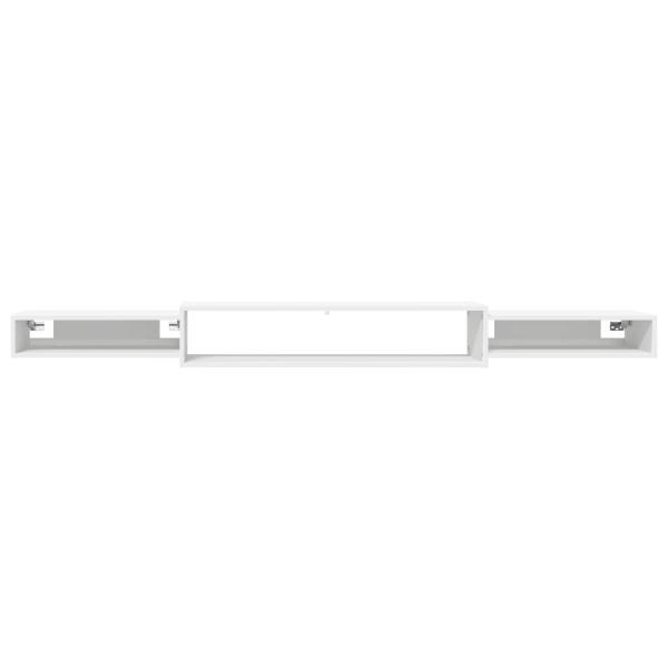 Wandmontierter TV-Schrank Wandhalterung Weiß 220 x 28 x 21 cm