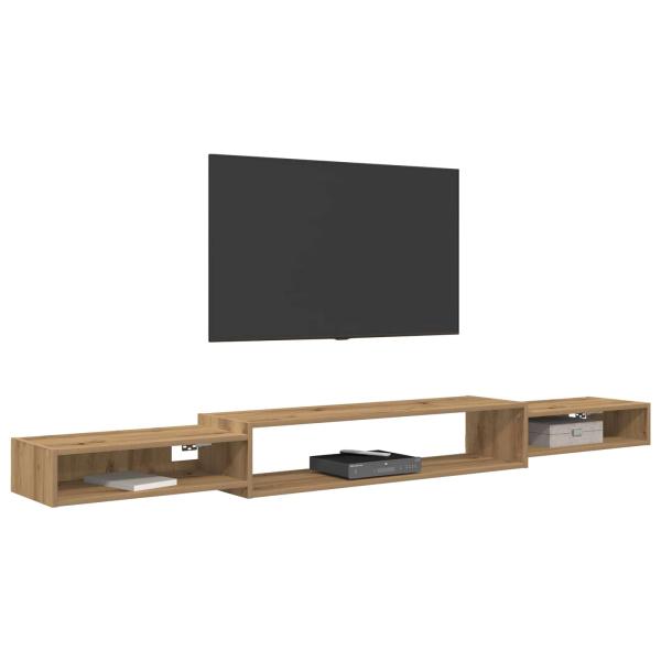 Wandmontierter TV-Schrank Wandhalterung Artisan-Eiche