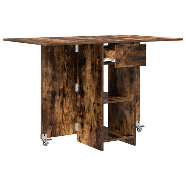 Esstisch 115 x 70 x 75 cm Holzwerkstoff Geräucherte Eiche