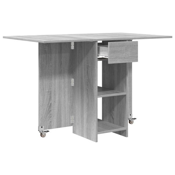 Esstisch 115 x 70 x 75 cm Holzwerkstoff Grau Sonoma