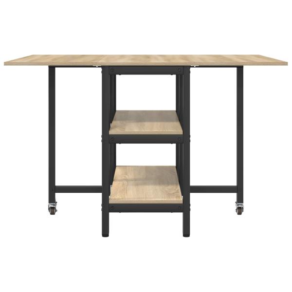 Esstisch 122 x 80 x 76,5 cm Holzwerkstoff Sonoma-Eiche