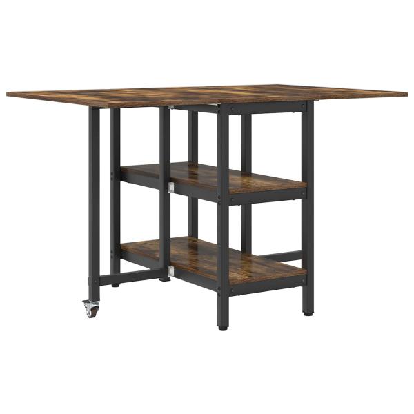 Esstisch 122 x 80 x 76,5 cm Holzwerkstoff R?uchereiche