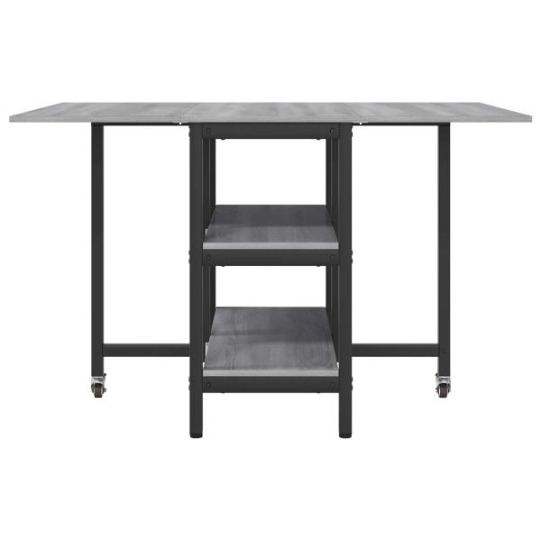 Esstisch 122 x 80 x 76,5 cm Holzwerkstoff Sonoma-Grau