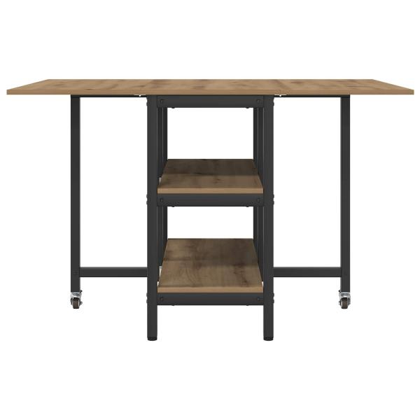Esstisch 122 x 80 x 76,5 cm Holzwerkstoff Artisan-Eiche