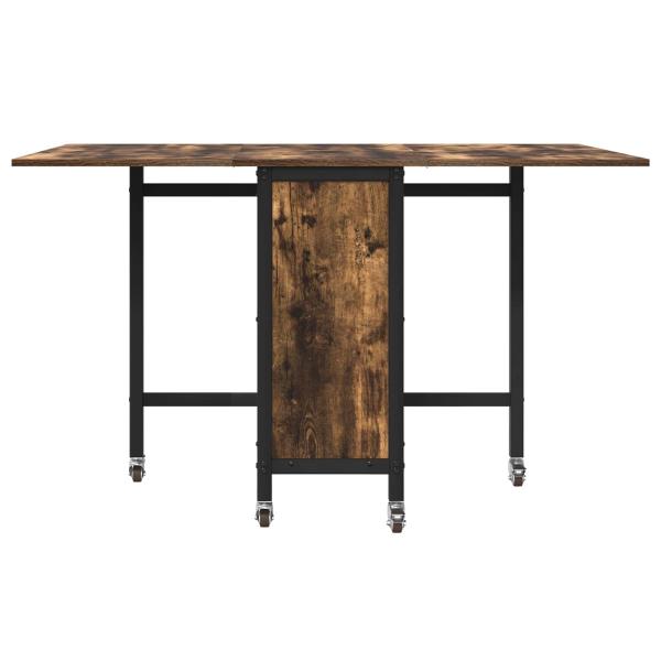 Faltbarer Esstisch mit Rollen 130 x 80 x 76,5 cm Stahl PB