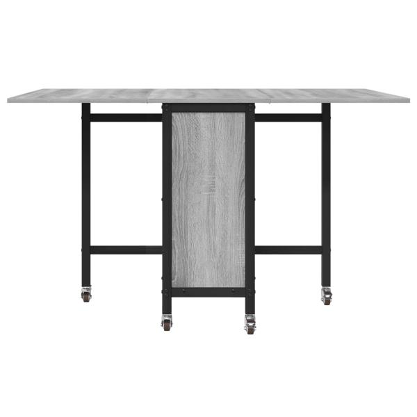 Faltbarer Esstisch mit Rollen 130 x 80 x 76,5 cm Stahl PB