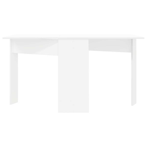 Esstisch 138 x 70 x 73,5 cm Holzwerkstoff Weiß Rechtwinklig
