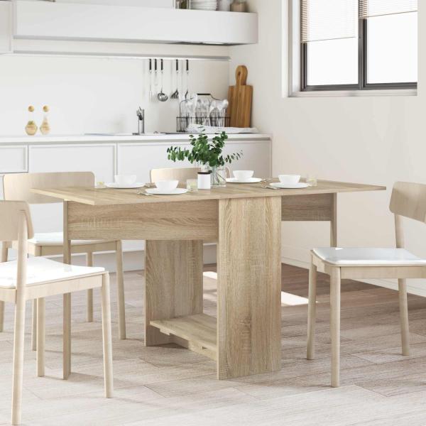 ARDEBO.de - Esstisch 138 x 70 x 73,5 cm Holzwerkstoff Sonoma-Eiche