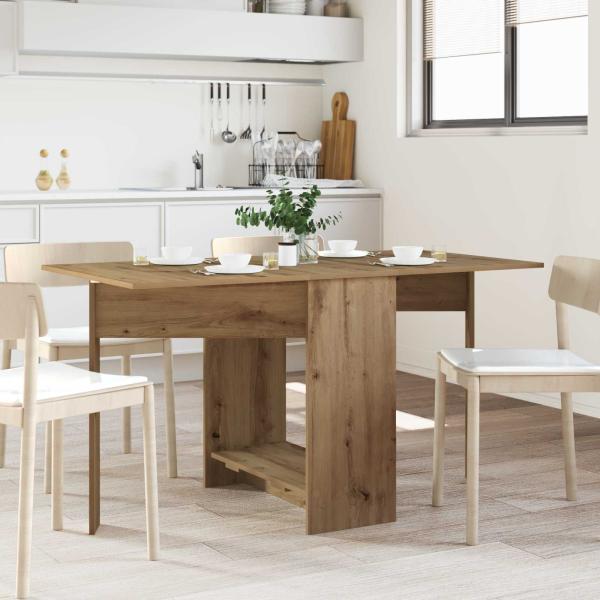 ARDEBO.de - Esstisch 138 x 70 x 73,5 cm Holzwerkstoff Artisan-Eiche