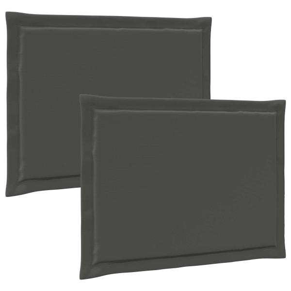 Sitzkissen 2 stk. Polyester Anthrazit 47 x 36 x 2 cm