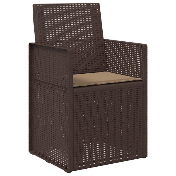 Sitzkissen 2 stk. Polyester Taupe 47 x 36 x 2 cm