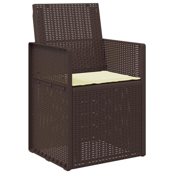 Sitzkissen 4 stk. Polyester Creme 47 x 36 x 2 cm