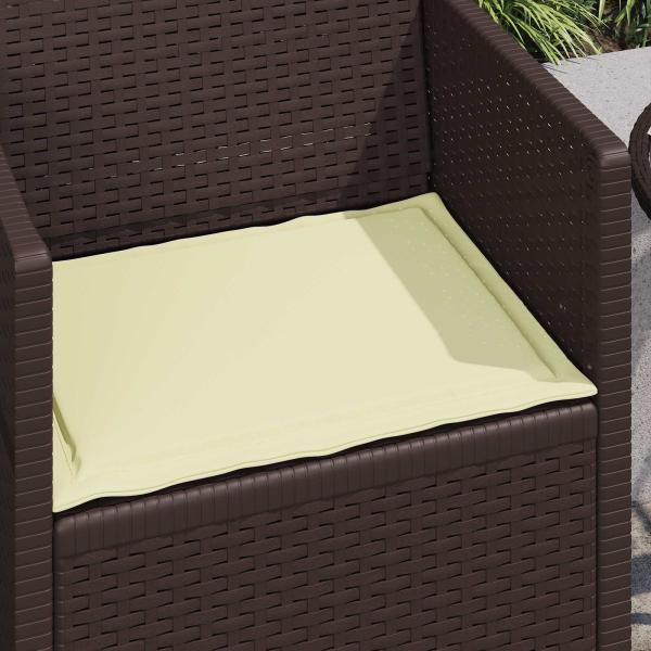 Sitzkissen 4 stk. Polyester Creme 47 x 36 x 2 cm