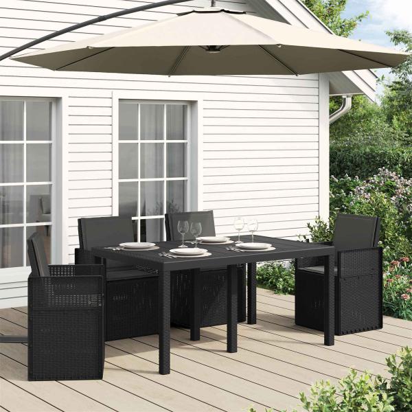 ARDEBO.de - Sitz- und Rückenkissen Polyester Anthrazit 47 x 45 x 2 cm