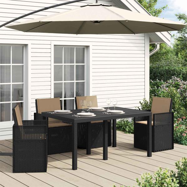 ARDEBO.de - Sitz- und Rückenkissen Polyester Taupe 47 x 45 x 2 cm