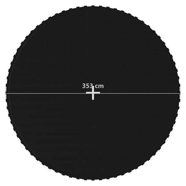 Sprungtuch Schwarz für 3,96 m Runde Trampoline