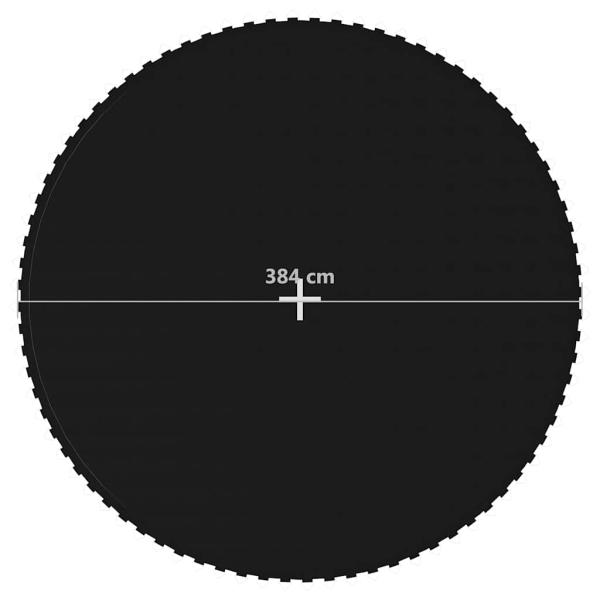 Sprungtuch Schwarz für 4,27 m Runde Trampoline