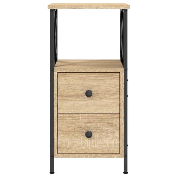 Nachttische 2 Stk. Sonoma-Eiche 34x35,5x70 cm Holzwerkstoff